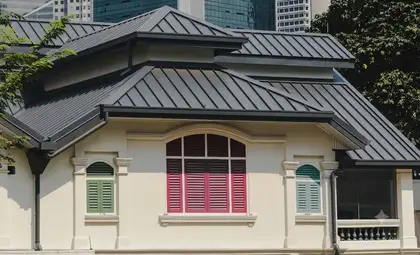 The same home after a full re-roof in fresh COLORSTEEL