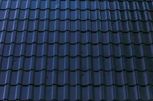 Home with a freshly coated pale steel roof